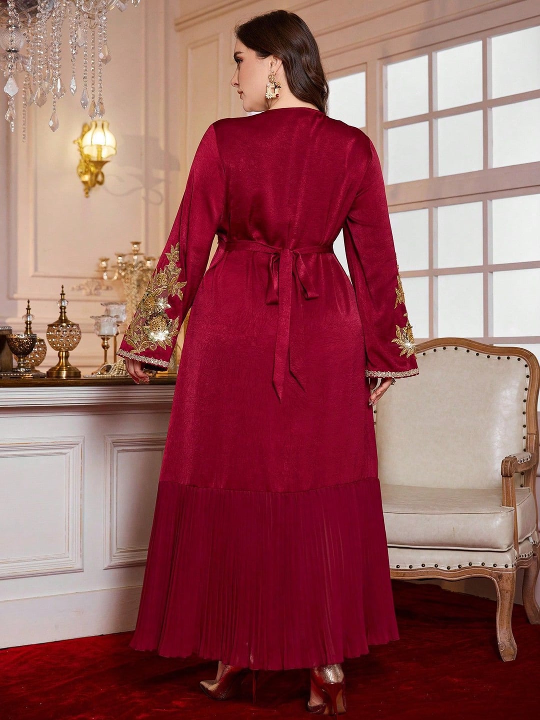Plus Size Ethnic Style Loose Long Dress