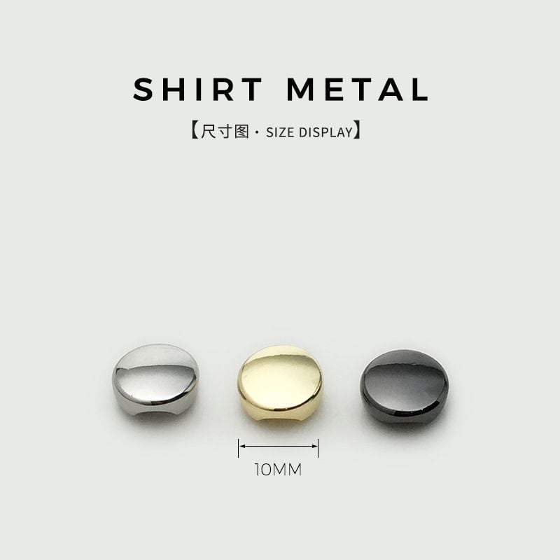 Minimalist Metal Buttons, Versatile Flat Small Shank Buttons