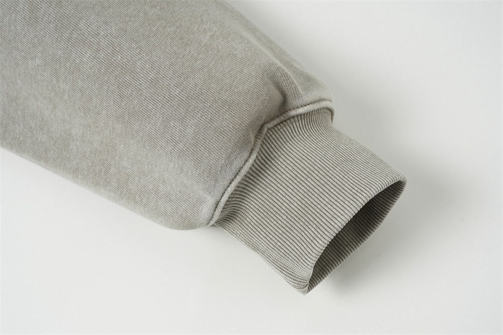 Men Washed Distressed Zip‑Up Hooded Cardigan, Loose Deconstructed Spliced Street‑Style Sweatshirt, Unique Diagonal Zipper Outerwear for Spring Autumn
