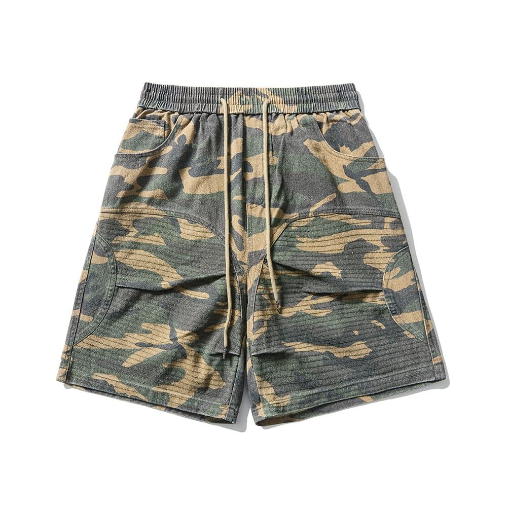 Men's American Camouflage Cargo Shorts Summer Vibe Trendy Retro