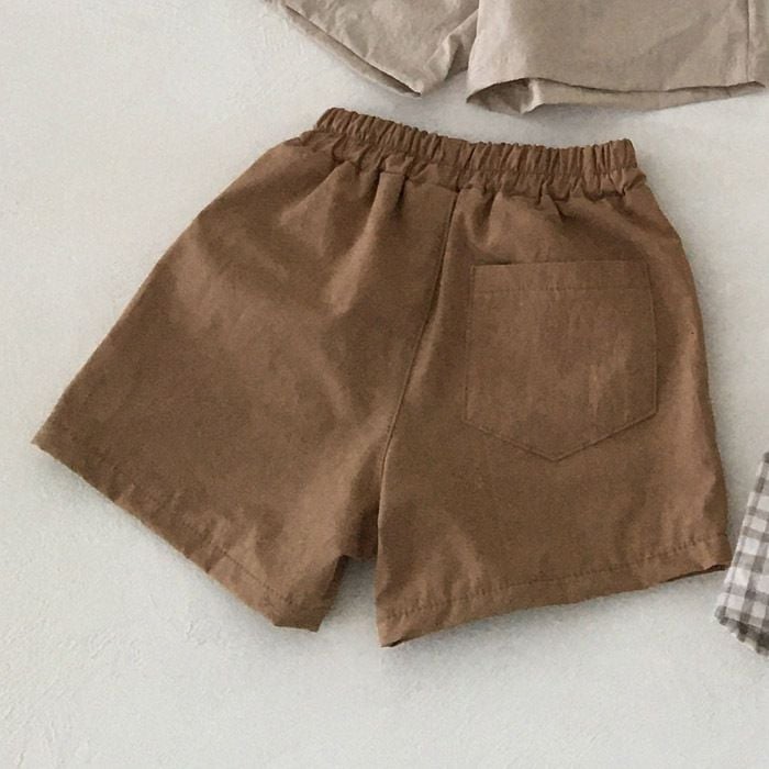 Korean Style Linen Cotton Casual Shorts, Thin Comfortable Hot Pants for Baby Boys & Girls, Summer
