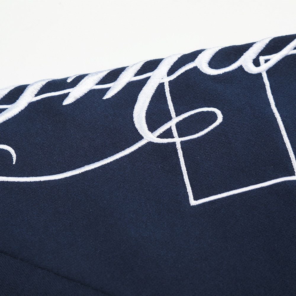 Men’s Zip‑Up Hoodie, High‑Street Streetwear Brand With Cursive Letter Embroidery, Stylish Design Casual Sweatshirt Jacket for Spring & Autumn
