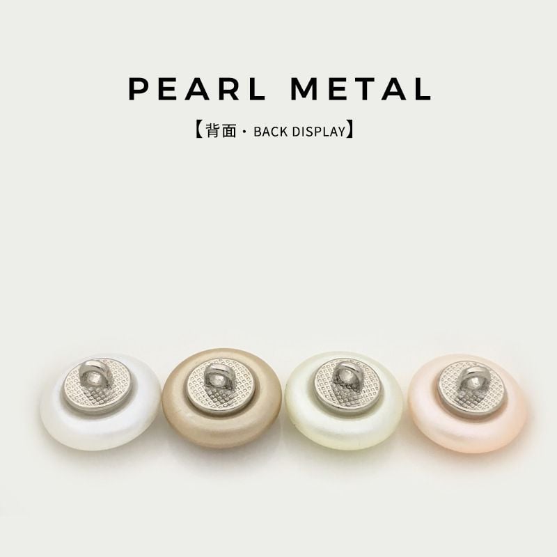 Pearl Buttons, Metal Base | Socialite Fashion