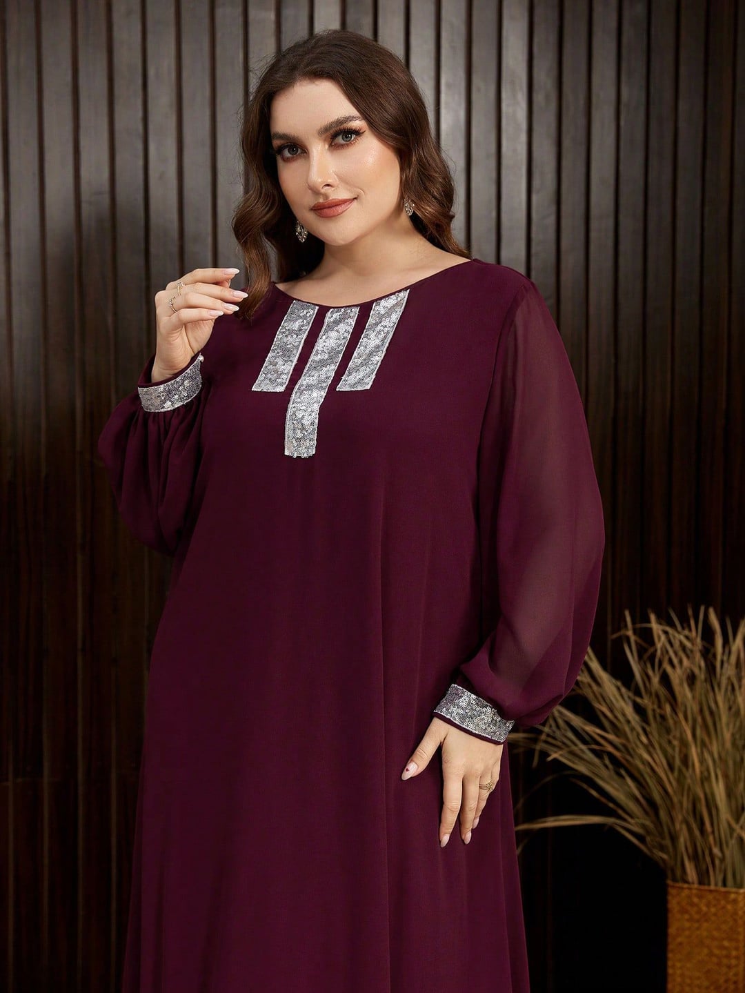 Elegant Plus Size Long Robe for Women
