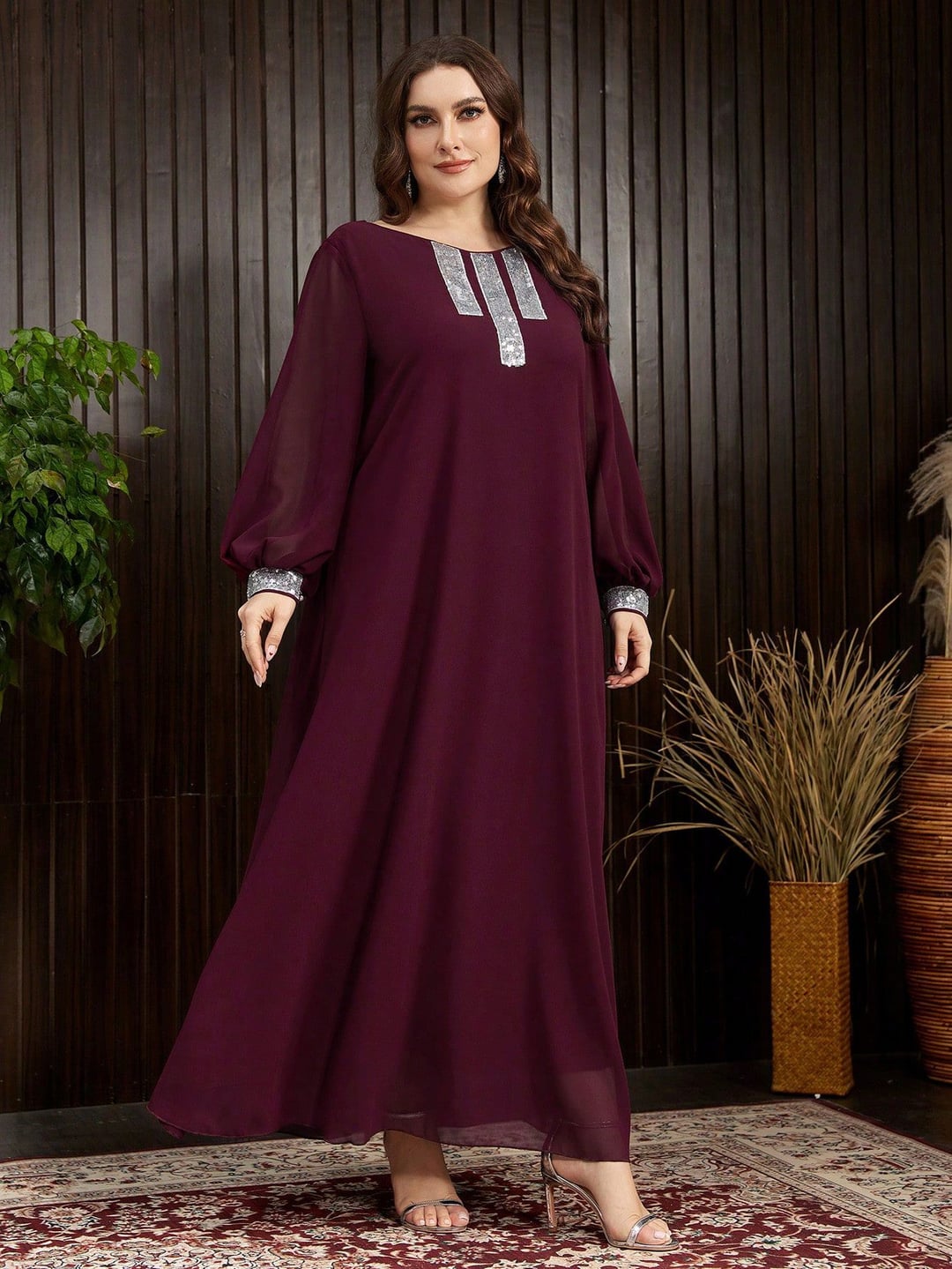Elegant Plus Size Long Robe for Women