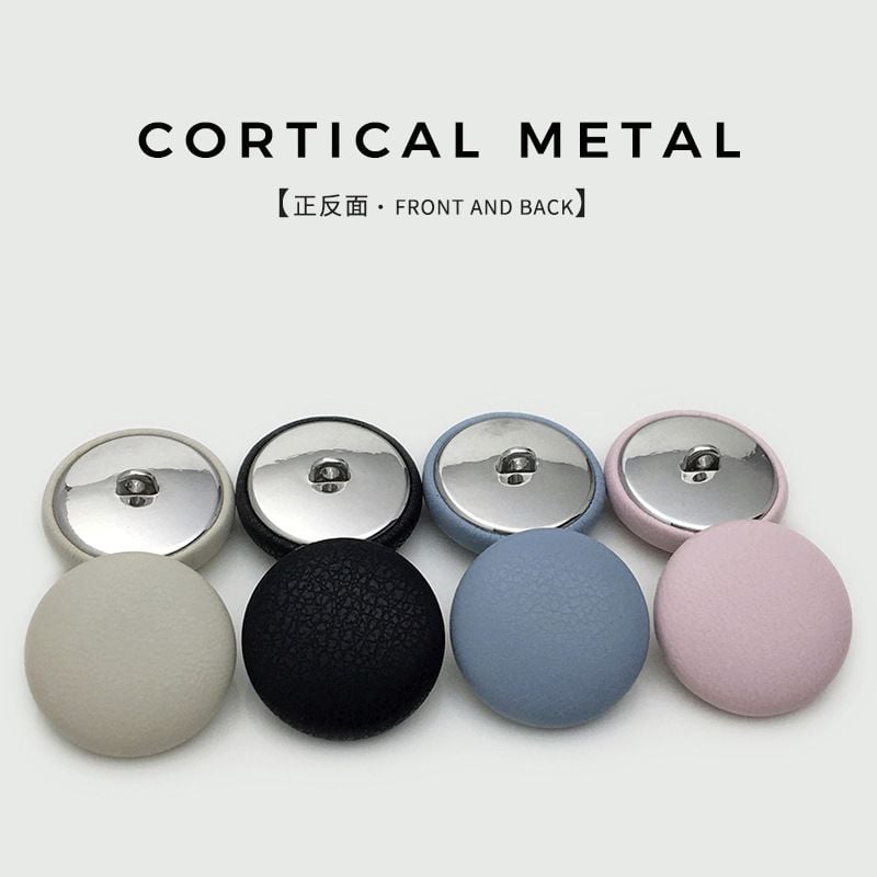 Minimalist Smooth Suede Mushroom Buttons