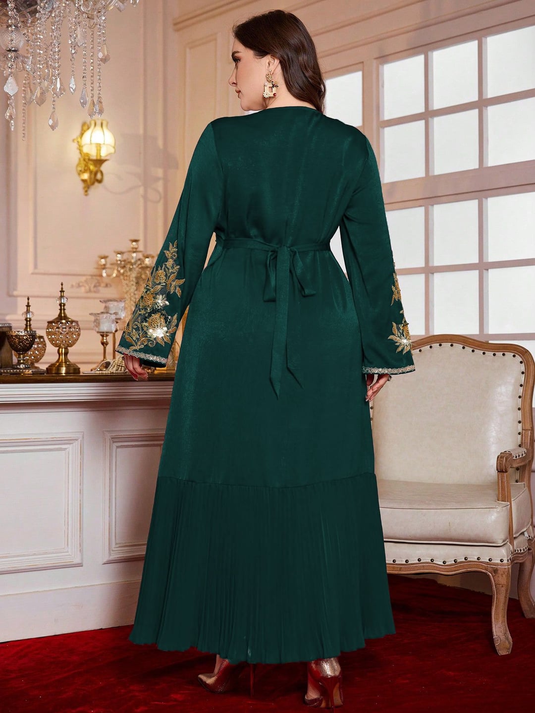 Plus Size Ethnic Style Loose Long Dress