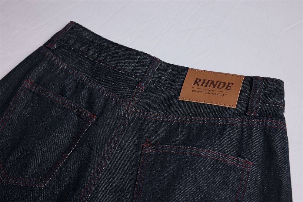 Men's High Street Vibe Denim Shorts Summer Loose Wide Leg