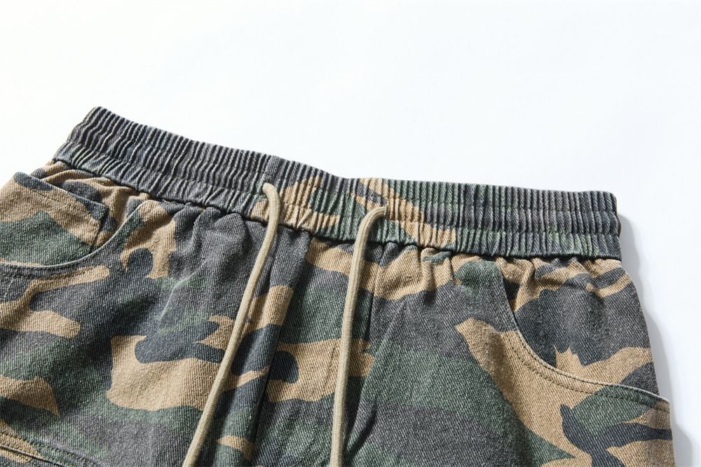 Men's American Camouflage Cargo Shorts Summer Vibe Trendy Retro
