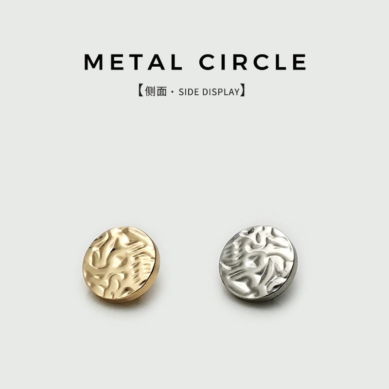 Fashion retro concave-convex surface metal small buttons