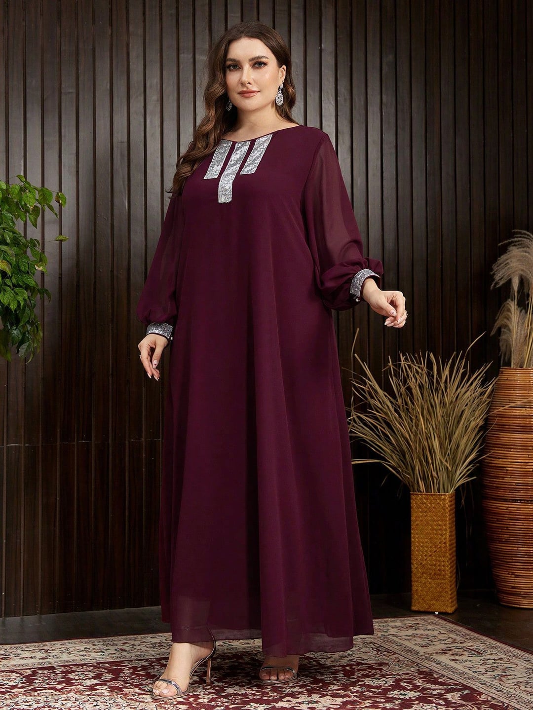 Elegant Plus Size Long Robe for Women