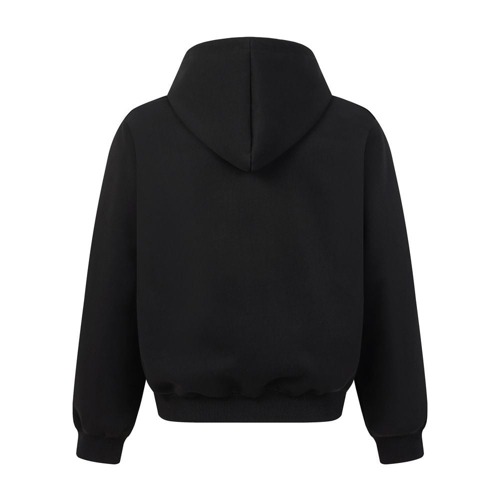 Men Street‑Style Pullover Hoodie, Unique Floral Embroidery Design, Loose Casual Sweatshirt for Spring and Autumn