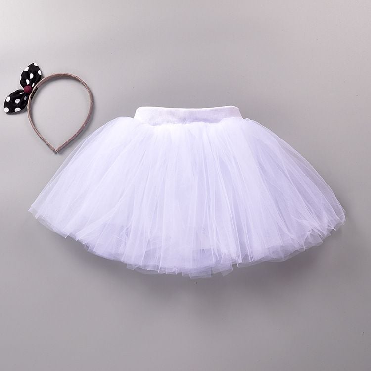Girls Tulle Tutu Dress, Layered Cake Skirt, Short Dance Costume for Kids & Toddlers