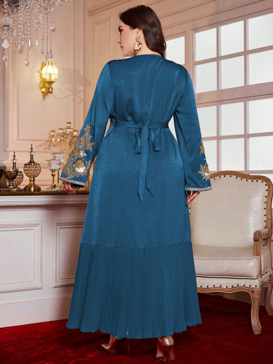Plus Size Ethnic Style Loose Long Dress
