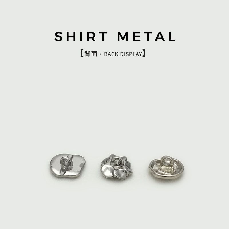 Minimalist Irregular Shaped Metal Small Buttons