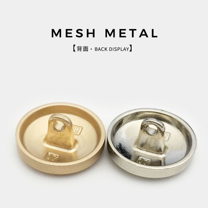 Grid Round Metal Buttons, Versatile