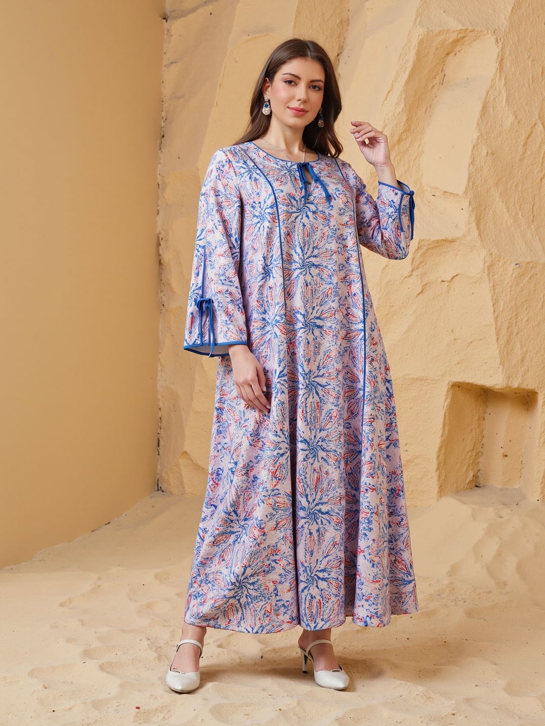 Daily Casual Printed Plus Size Women Dress