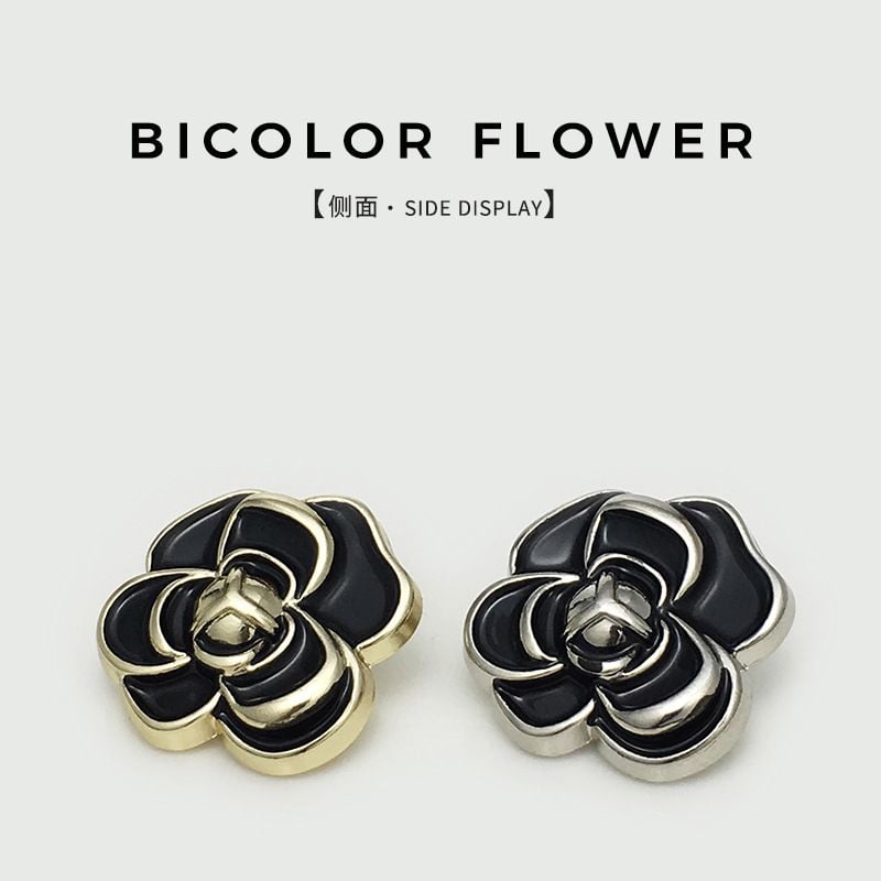 Hot Sale Camellia Flower Buttons Exquisite Decorative Buttons for Women Blazer Tops