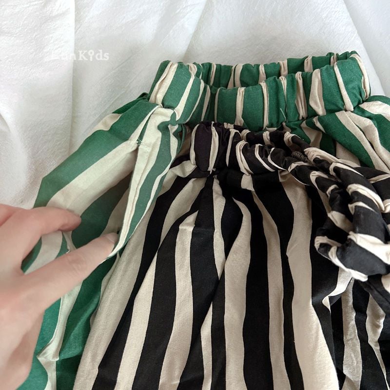 Striped Wide Leg Pants for Boys & Girls, Breathable 7/8 Length Sports Pants for Spring Summer Autumn