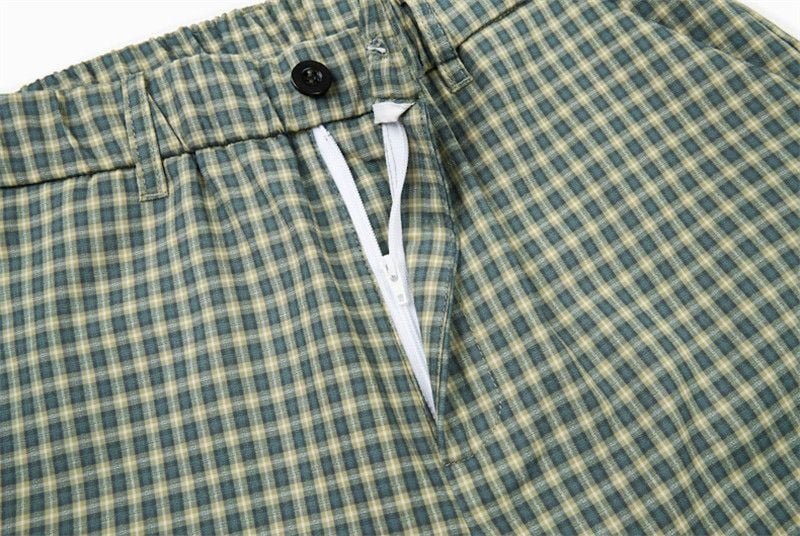 Men's American High Street Plaid Casual Shorts