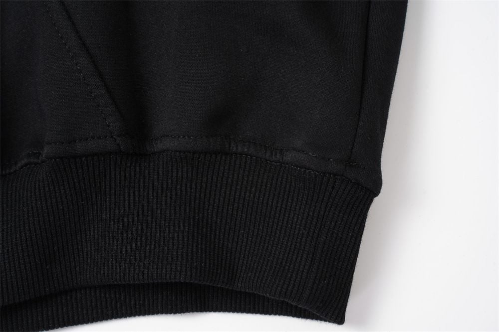 Men Clean‑Fit High‑Street Pullover Hoodie, Unique Embroidery Irregular Deconstructed Design, Loose Casual Street‑wear Sweatshirt for Spring & Autumn