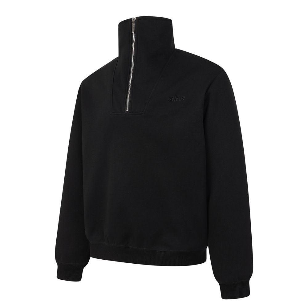 Men’s Half‑Zip High‑Neck Pullover Hoodie, Streetwear Loose Casual Sweatshirt