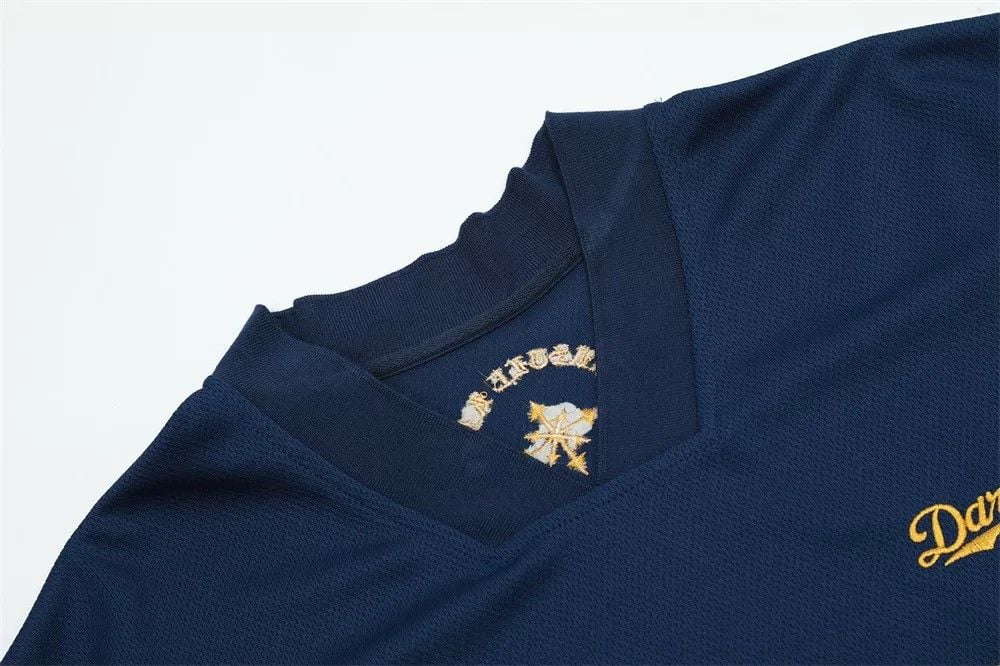 Men's color-block V-neck sports short-sleeve T-shirt for summer
