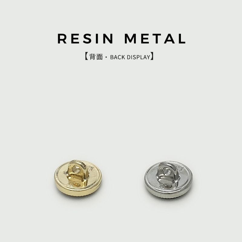 Two-tone Metal Buttons with Rhinestones, Small Buttons for Pink Shirts