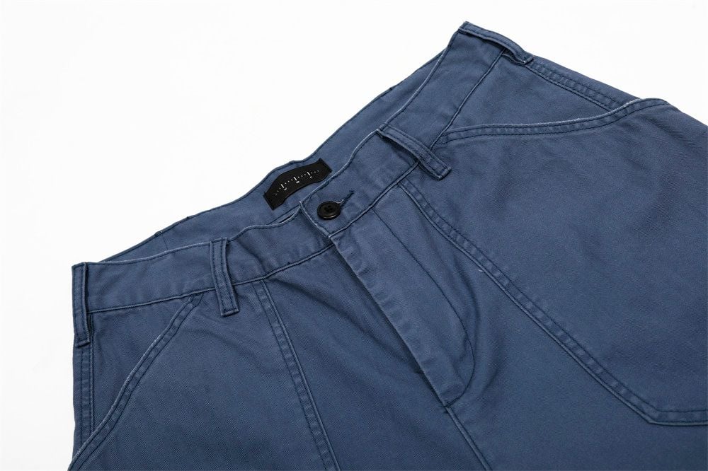 Men's American street style cargo wide-leg five-point shorts for summer