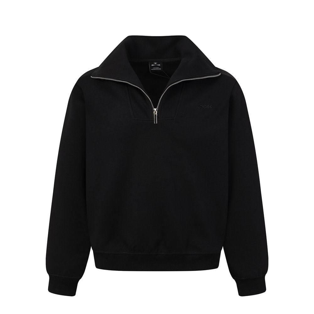 Men’s Half‑Zip High‑Neck Pullover Hoodie, Streetwear Loose Casual Sweatshirt
