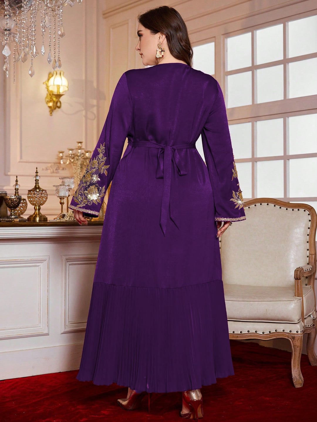 Plus Size Ethnic Style Loose Long Dress