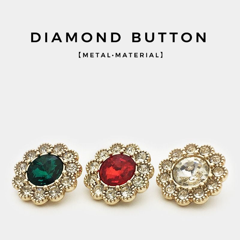 Premium Floral Rhinestone Buttons, Versatile for Woolen, Mink Coats & Trench Coats