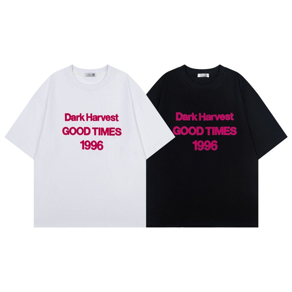 Men's Letter Print Casual Short Sleeve T-shirt, Summer Ins European & American Style