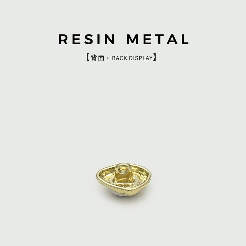 Retro Irregular Floral Metal Buttons