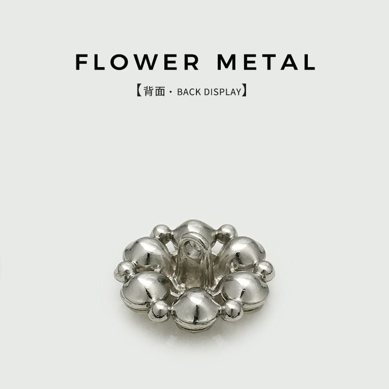 High-grade Hollow Out Rhinestone Flower Shaped Metal Buttons