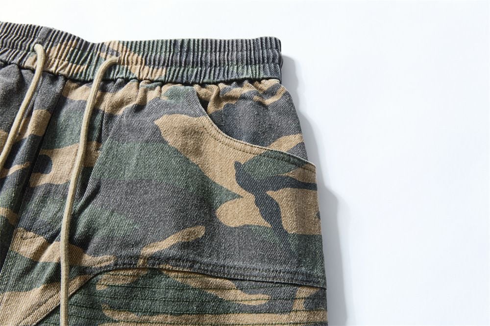 Men's American Camouflage Cargo Shorts Summer Vibe Trendy Retro