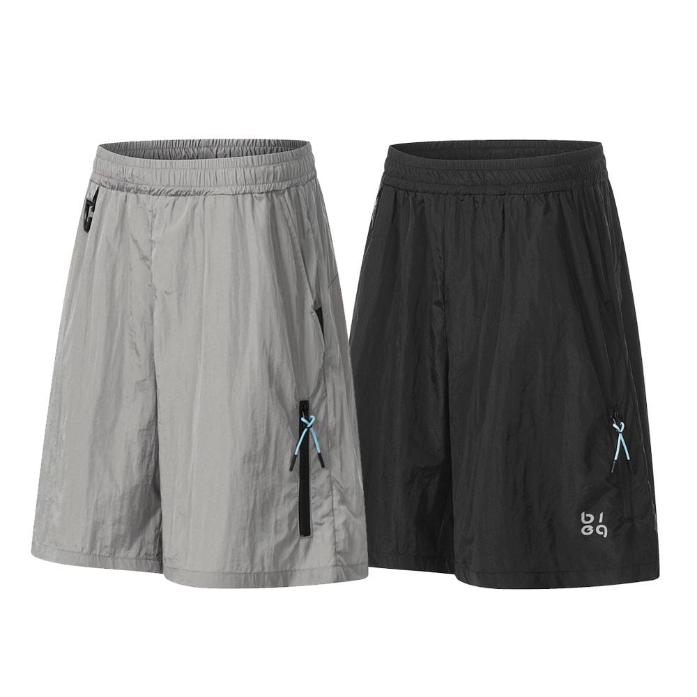 Men's Summer Loose Wide-Leg Athletic Shorts, Elastic Waist Versatile Casual
