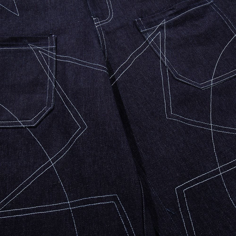 Men’s Summer Denim 5‑Inch Shorts, Loose Straight‑Fit, Star Topstitching Detail, Niche Stylish Multi‑Pocket Design
