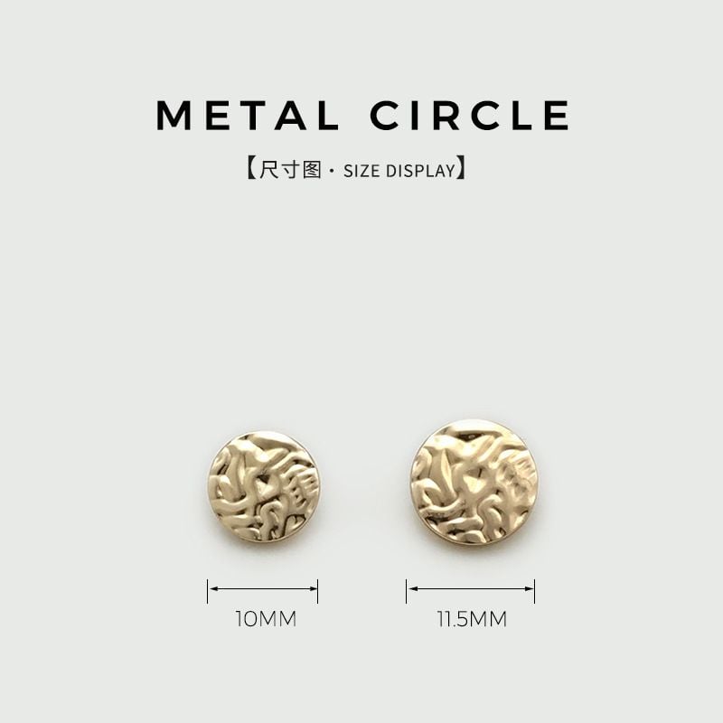 Fashion retro concave-convex surface metal small buttons