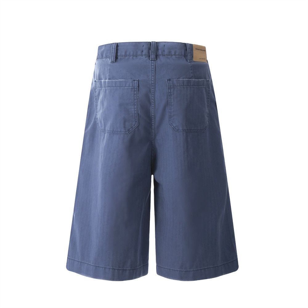 Men's American street style cargo wide-leg five-point shorts for summer