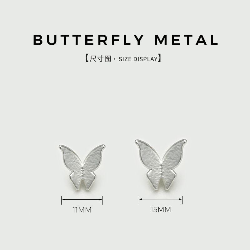 Luxury 3D Butterfly Metal Decorative Buttons