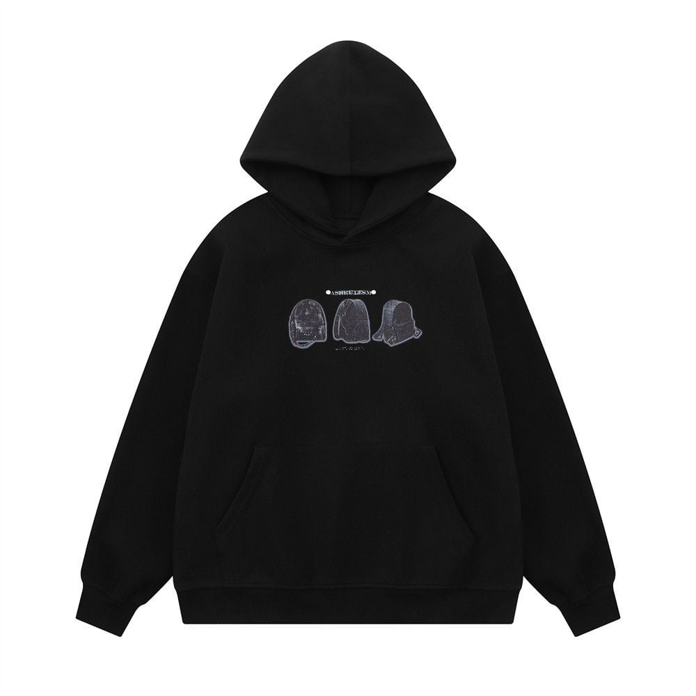 Men’s Creative 3D‑Print Pullover Hoodie, Vibe Style Loose Casual Sweatshirt