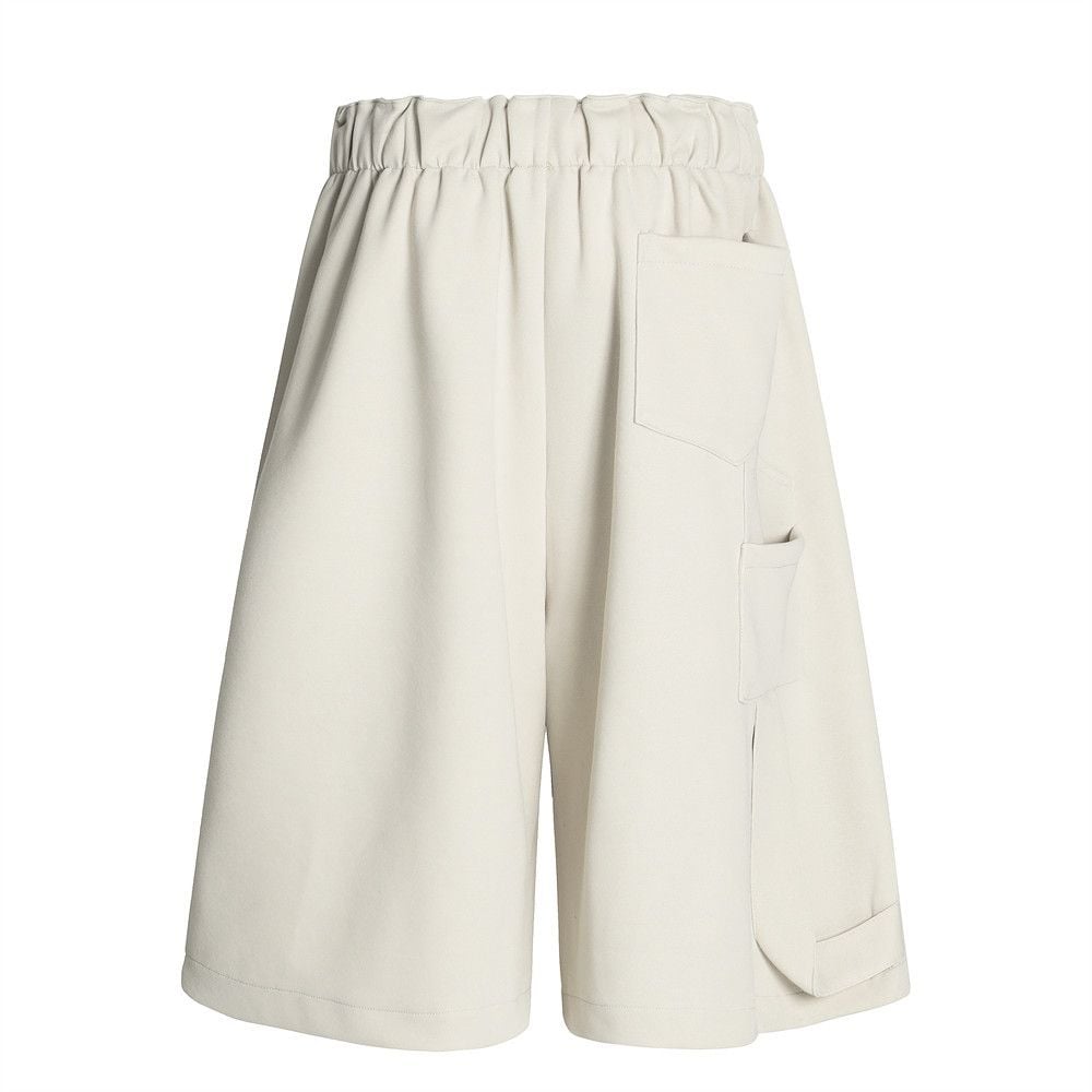 Men's vibe-style loose-fit five-point sweatpants with unique design sense