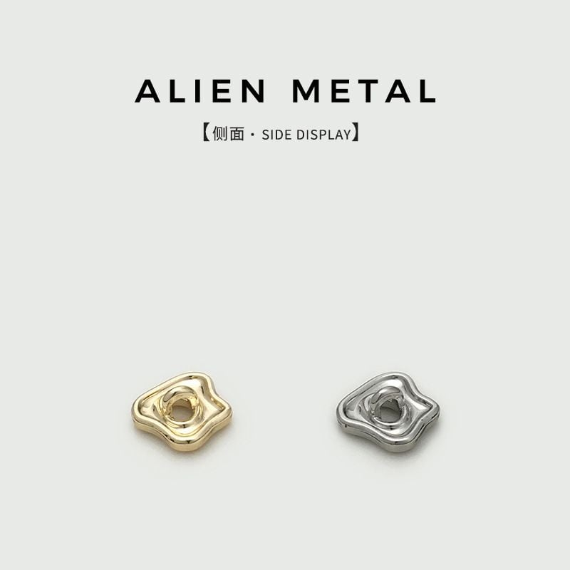 Design Hollow Out Irregular Shaped Metal Mini Buttons