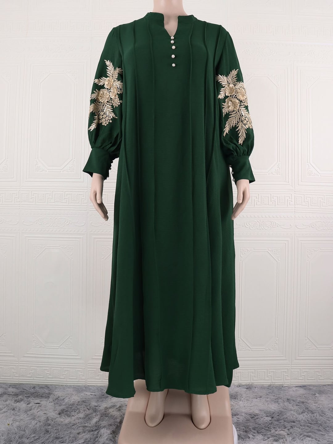 Plus size women dress, ladies abaya gown