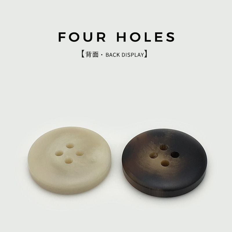 Round Four-hole Resin Garment Buttons