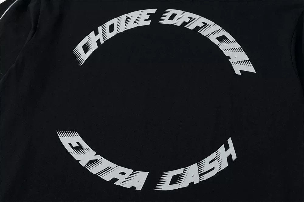 Men's loose letter print short sleeve T-shirt, American fashion