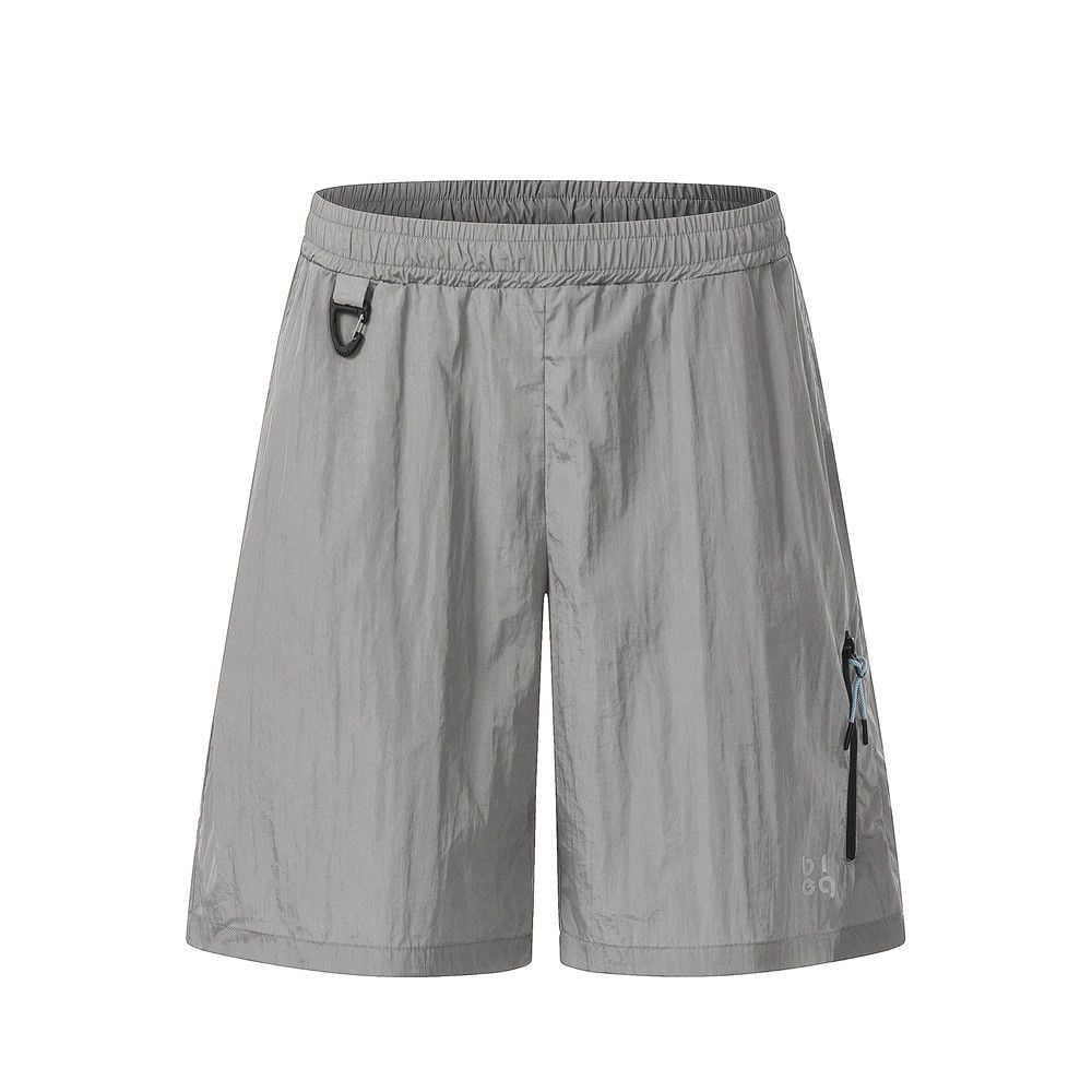 Men's Summer Loose Wide-Leg Athletic Shorts, Elastic Waist Versatile Casual