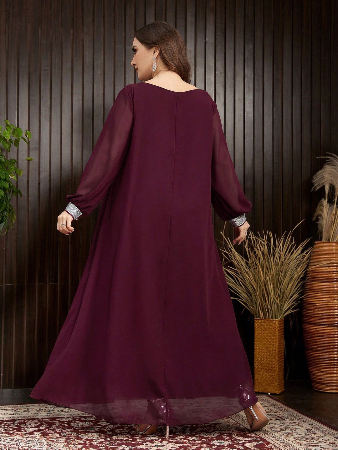 Elegant Plus Size Long Robe for Women