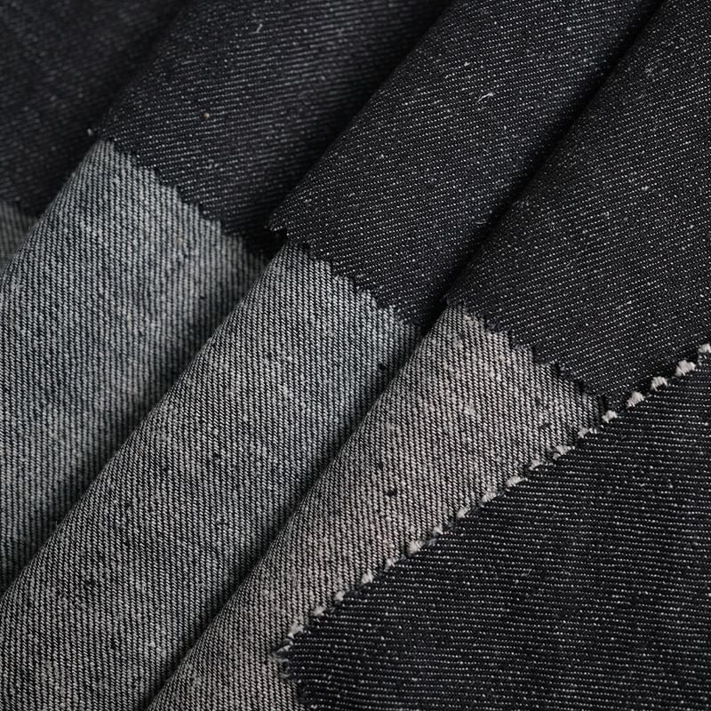 Organic Hemp Cotton Blend Twill Denim Fabric for jackets shirts